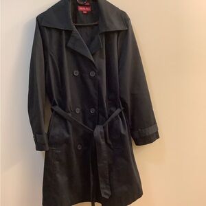 Merona Classic Black Trench Coat for Women
